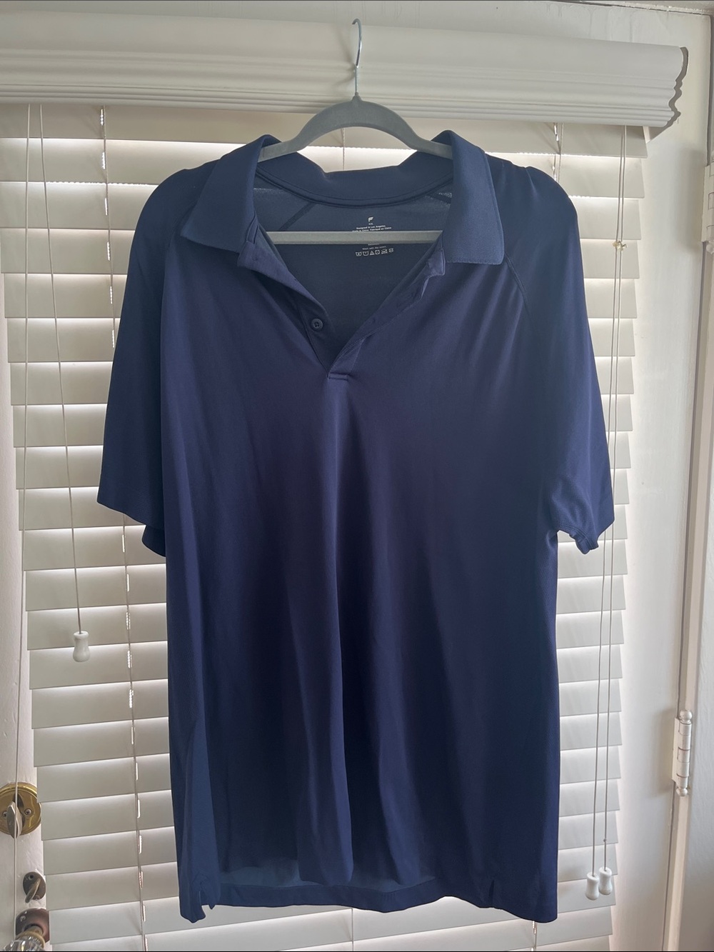 Fabletics Men's Navy Performance Polo